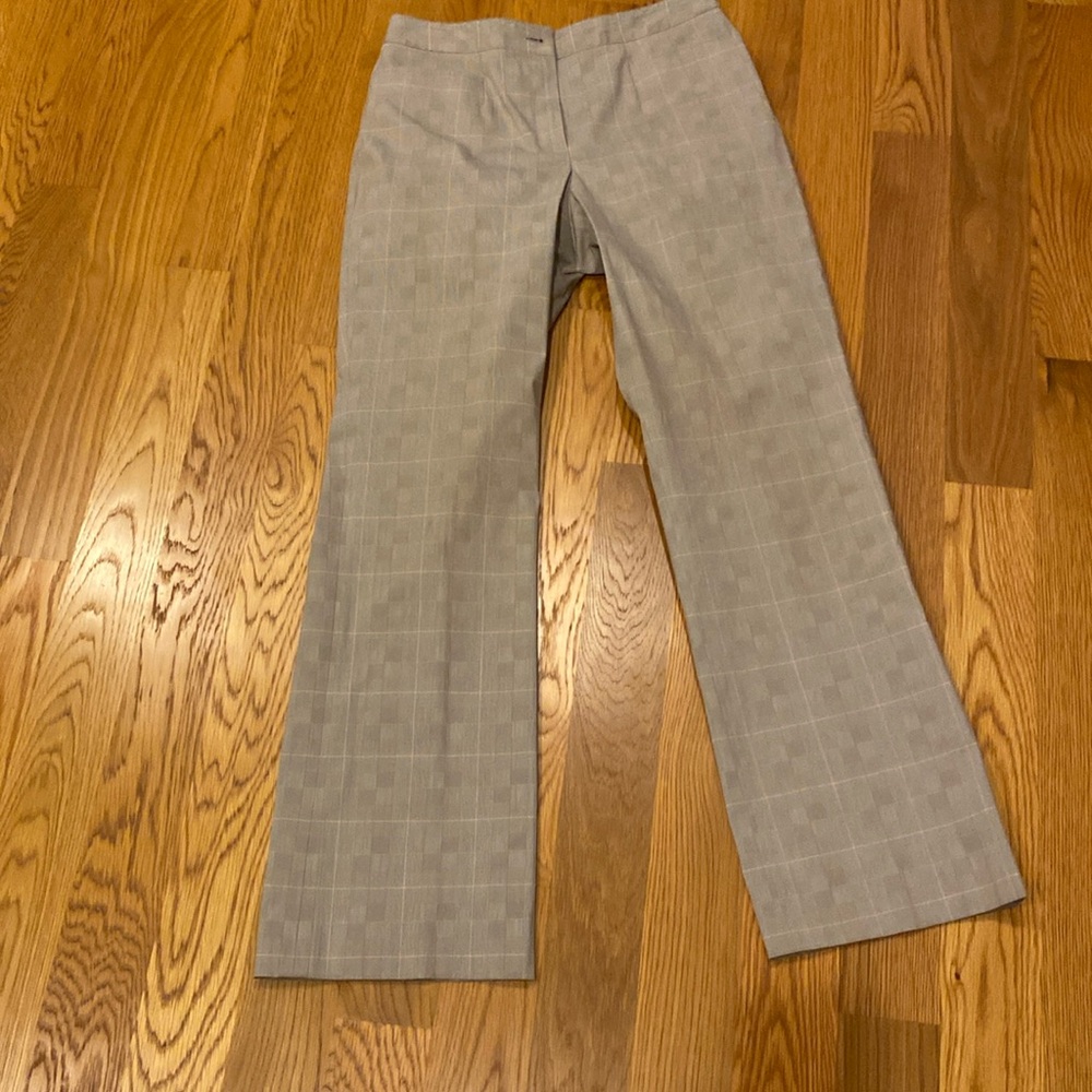 Etcetera lightly checkered khaki pants - light and comfy- size 10 (e)